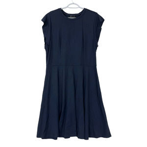 City Chic dress black frill shoulder